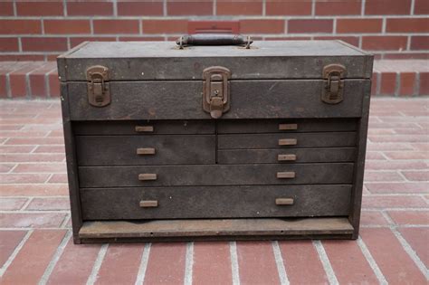 Vintage 1950's KENNEDY Steel Tool Box 